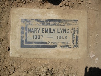 Lynch, Mary Emily gravesite