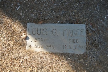 Magee, Louis Grant gravesite