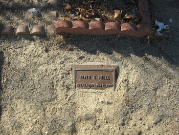 Mills, Faith Marjorie gravesite