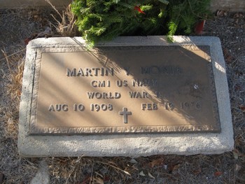 Monia, Martin Vincent gravesite