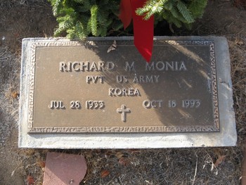 Monia, Richard Martin gravesite