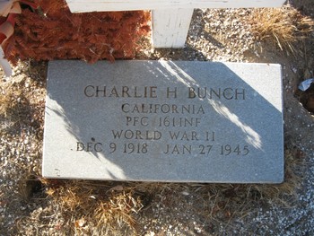 Bunch, Charlie Hilbren gravesite