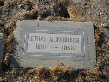 Paddock, Ethel Mariam gravesite