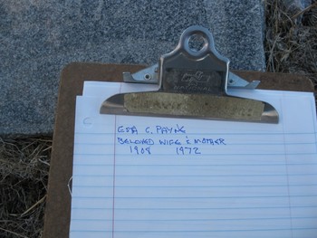 Payne, Esta Clyda gravesite