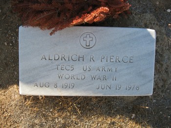 Pierce, Aldrich Roscoe gravesite