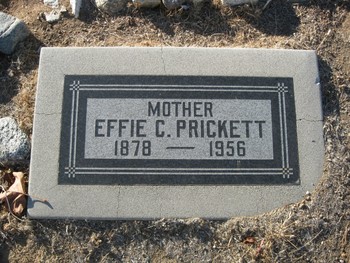 Prickett, Effie Catherine gravesite