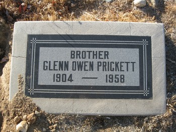 Prickett, Glenn Owen gravesite