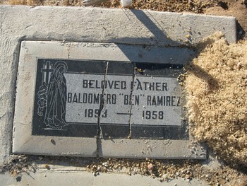 Ramirez, Baldomero ('Ben') gravesite