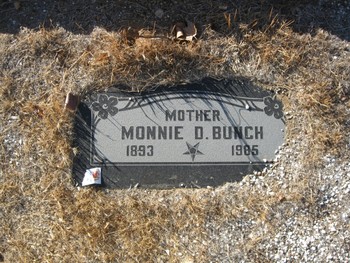 Bunch, Monnie Denton gravesite