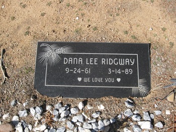 Ridgway, Dana Lee gravesite