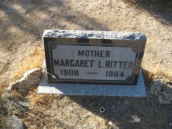 Ritter, Margaret Louise gravesite
