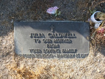 Caldwell, Julia gravesite