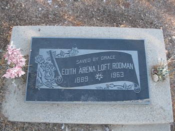 Rodman, Edith Arena gravesite