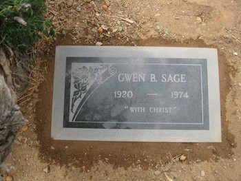 Sage,   Gwendolyn Day gravesite