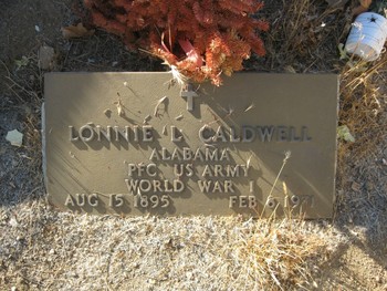 Caldwell,  Pvt Lonnie Lawrence gravesite