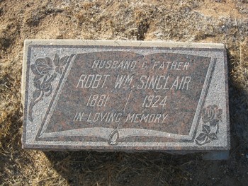 Sinclair, Robert William gravesite