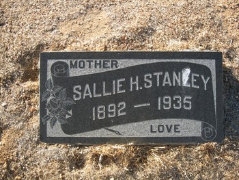 Stanley, Sallie Hardin gravesite