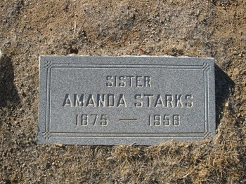 Starks,   Amanda gravesite