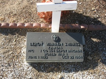Swarts, Leroy Warren gravesite