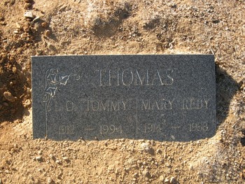 Thomas,   La Monte Oscar ('Tommy') gravesite