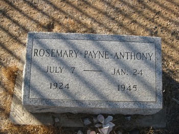 Anthony, Rosemary Estella gravesite