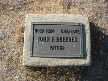Duehren,   Johann Friedrich ('John') gravesite