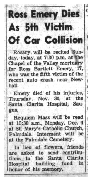 Emery, Ross Bartlett obituary