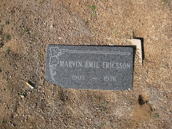 Ericsson, Marvin Emil gravesite