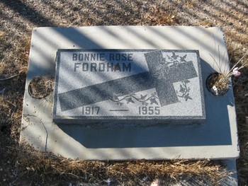 Fordham,   Bonnie Rose gravesite