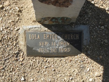 Church,   Lola Ethel gravesite