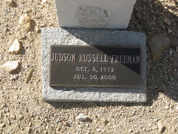 Freeman, Judson Russell gravesite