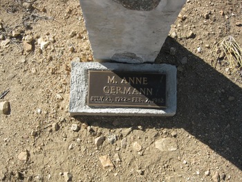 Germann, Margaret Anne gravesite