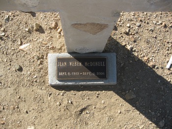 McDonell, Jean Weber gravesite