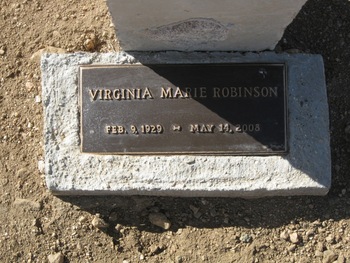 Robinson, Virginia Marie gravesite